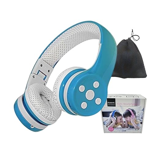 YUSONIC Kids Wireless Headphones, 5 Button Easy Use Bluetooth Toddler Headphones 93db Volume Limited Foldable with Built-in Mic for Cell Phones TV…