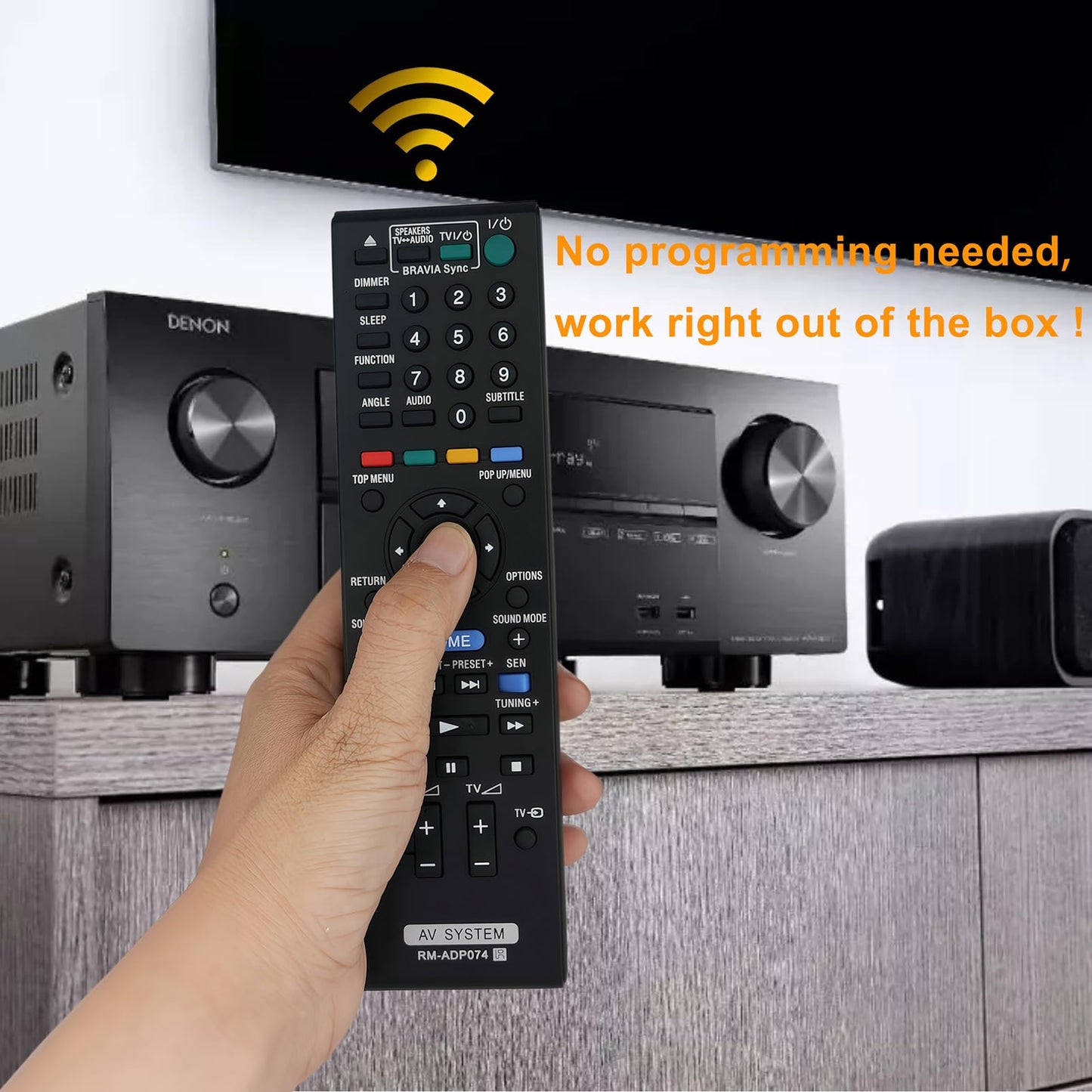 RM-ADP074 Sub RM-ADP073 Replacement Remote Fit for Sony Blu-ray Disc/DVD Home Theatre System BDV-E690 BDV-E490 BDV-E290 BDV-E190 BDV-N990W BDV-N890W