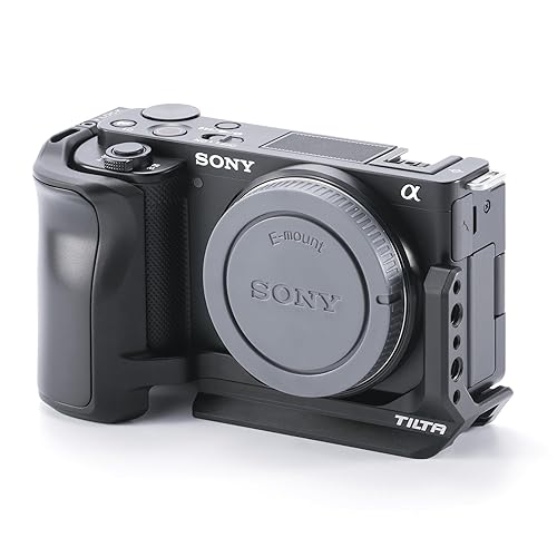 Tilta L-Bracket Mounting Plate Compatible with Sony ZV-E10 - Black | Lightweight Design | TA-T56-LMP-B