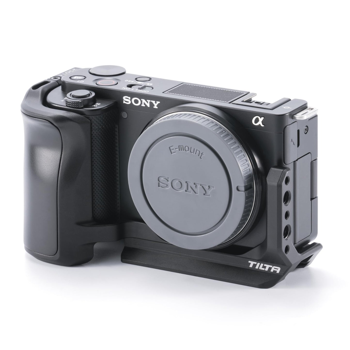 Tilta L-Bracket Mounting Plate Compatible with Sony ZV-E10 - Black | Lightweight Design | TA-T56-LMP-B