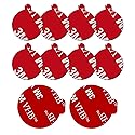 volport Sticky Adhesive Replacement Compatible with Socket Mount Base, 10 Pack Sticker Pads for Car Magnetic Phone Holder and 2pcs 1.38 Inches Double