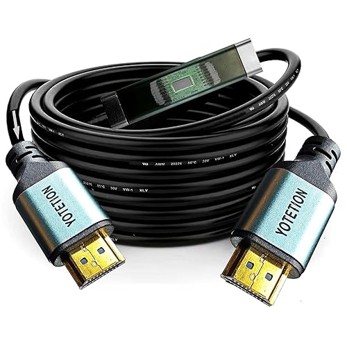 HDMI Cable 100ft 4k60hz with Built-in Signal Booster. hdmi Cables Extender,HDMI Cable V2.0 with EQ Suppert HDR 4K60HZ