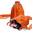 Bowan Small Camera Bag,Camera casing bag,Soft Cute Camera Pouch Handbag compatible with Mirrorless Cameras/Nikon/Canon/Sony/Fuji Camera Case (orange