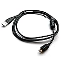 USB Data +Battery Power Charging Cable/Cord/Lead for Olympus Camera Stylus SZ-16