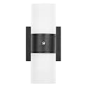 LEDVANCE SYLVANIIA Wall Mount Sconce LED Light, 11.5W, 5 CCT Select (2700K/3000K/3500K/4000K/5000K) with Built-in Sensor, Wet Rated, Black - 1 Pack