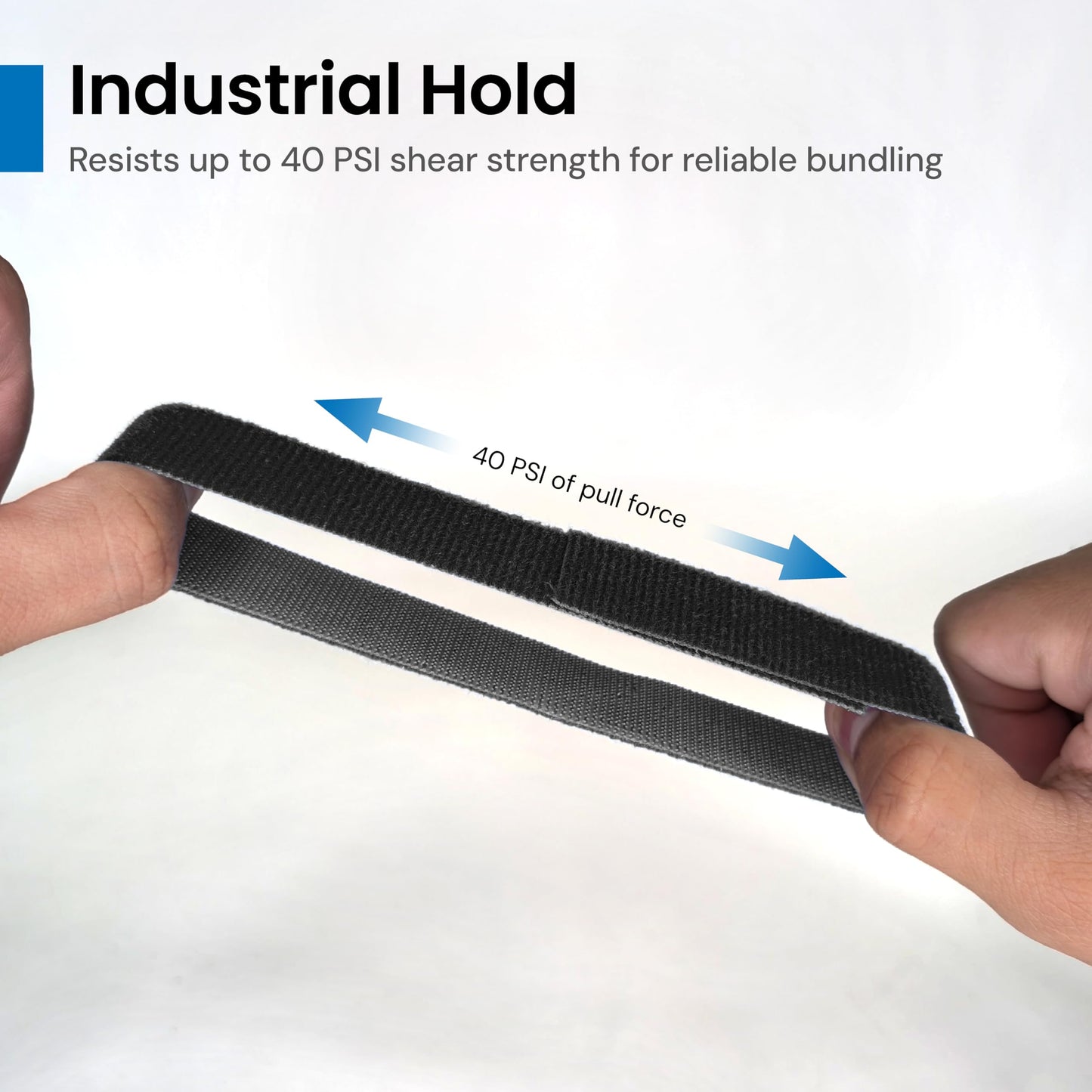 ICC Velcro® Brand ONE-WRAP® Tie Cable Tie Tape - 0.75” x 75 Feet Per Roll, Reusable Hook and Loop Fastening Tape for Efficient Cable Management