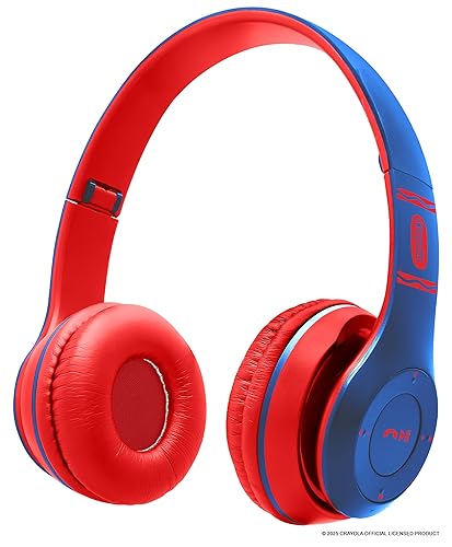 Crayola Kids Over Ear Headphones, Overear Wireless Bluetooth 5.0 w Microphone, Lightweight Comfortable Headset for Home Travel, 5H Playtime…