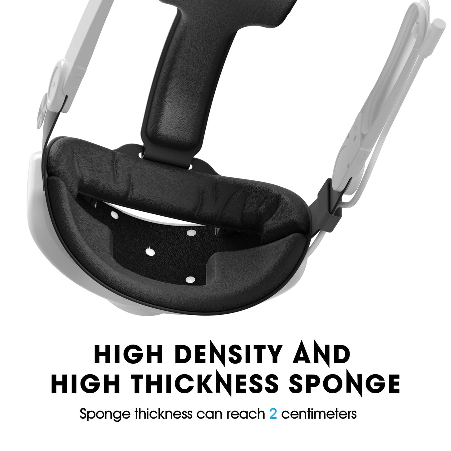 WOUNMTT VR Head Set Strap with 10000mAh Battery for Meta Quest 3/3S - Patented One-Click Release, Adjustable Detachable Design Compatible with Quest 2