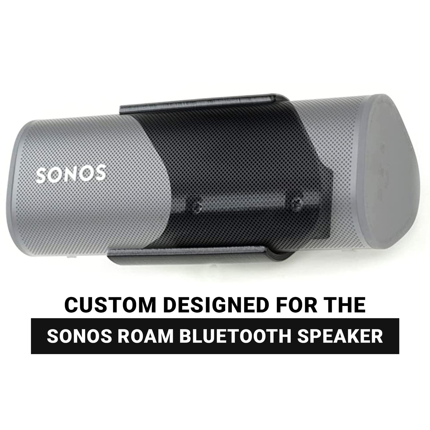 Spartan Mounts Compatible with SONOS Roam Bluetooth Speakers | Low Profile Wall Mount Anywhere Design for Home, Office, Studio, Garage, Dorm, Patio