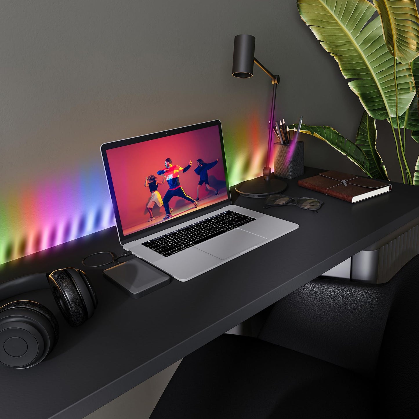 XTREME Monster 16.5ft Music Sync and Multi-Color Color Flow LED Light Strip with Fun Modes, Indoor Use, Easy Use