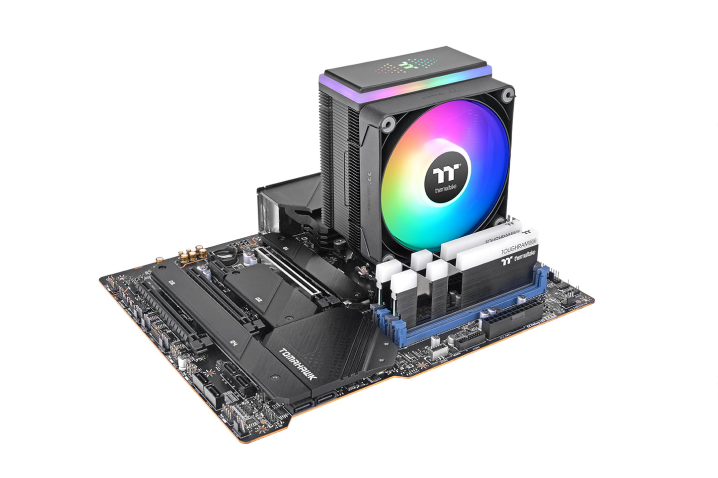Thermaltake ASTRIA 400 ARGB CPU Cooler, Compatible with Latest Intel LGA 1851/1700 and AMD AM5 CPU, Single Tower, 230W TDP Cooling Power