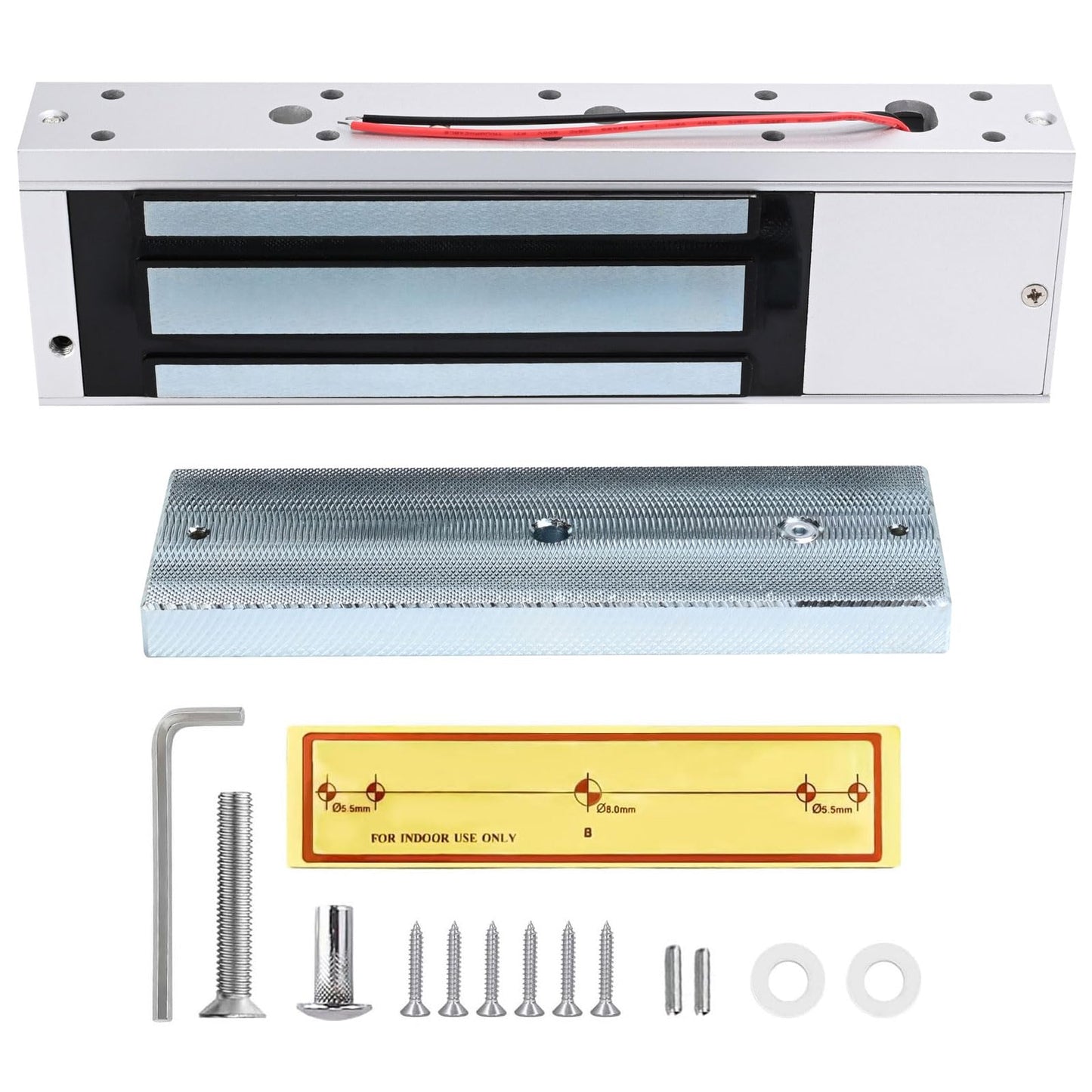 Smart Access Control System Kit - Metal Touch Keypad, 1200LB Magnetic Lock, Tuya App Remote Access, 2 Remote Controls, RFID Cards, Metal Exit Button