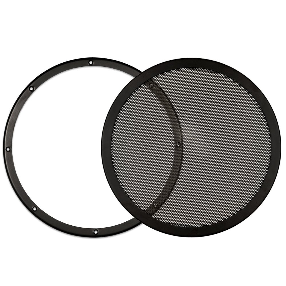 Goldwood Sound, Inc. Monitor Subwoofer Part, Heavy Duty Steel Mesh Snap On Woofer Grills for 12" Speakers 2 Grill Pack (SG-M12-2)