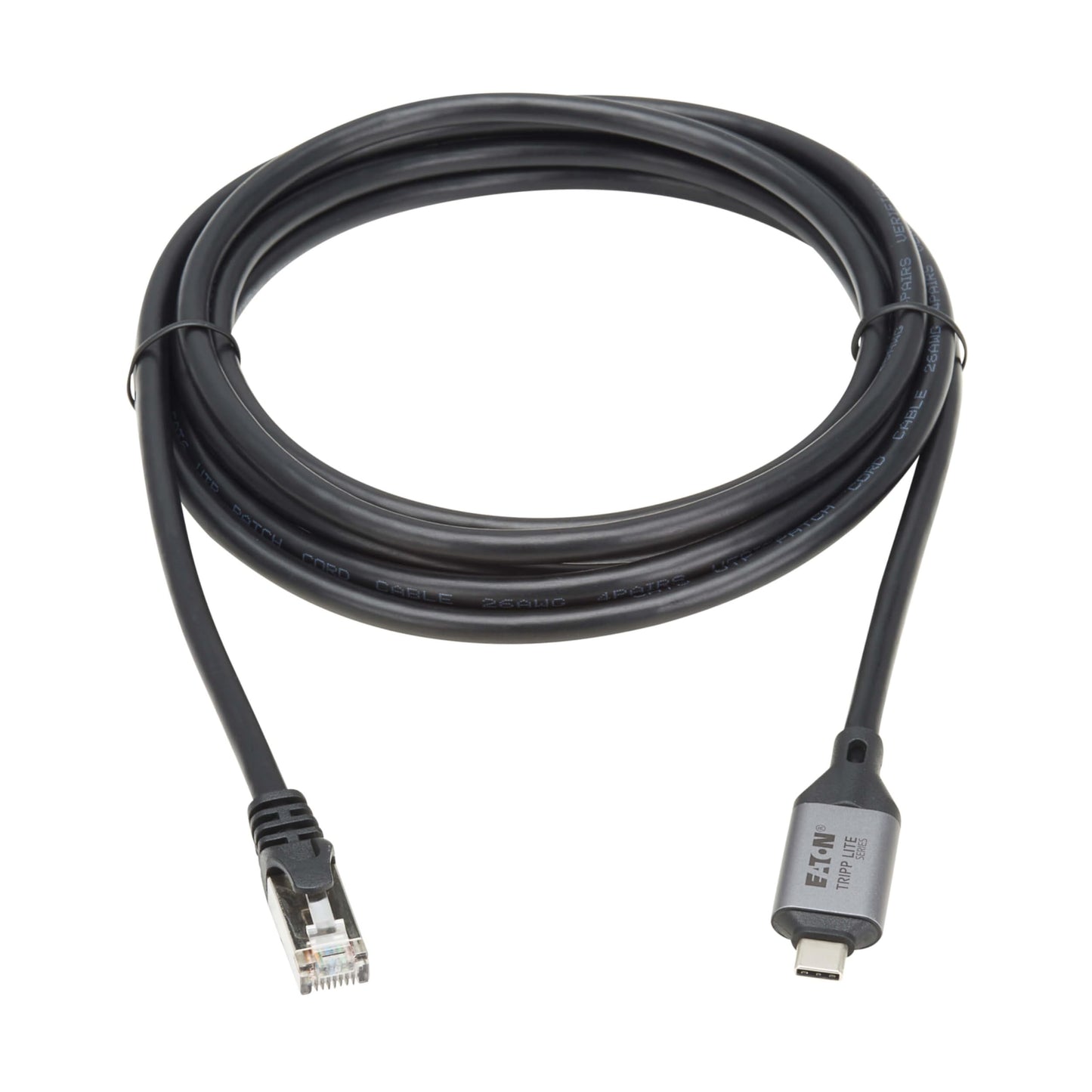 TRIPP LITE Series USB-C to RJ45 Adapter Gigabit Ethernet Cable, Male-to-Male, 3 Meters / 9.8 Feet, USB 3.2 Gen 1 - Windows, MacOS, & Linux Compatible