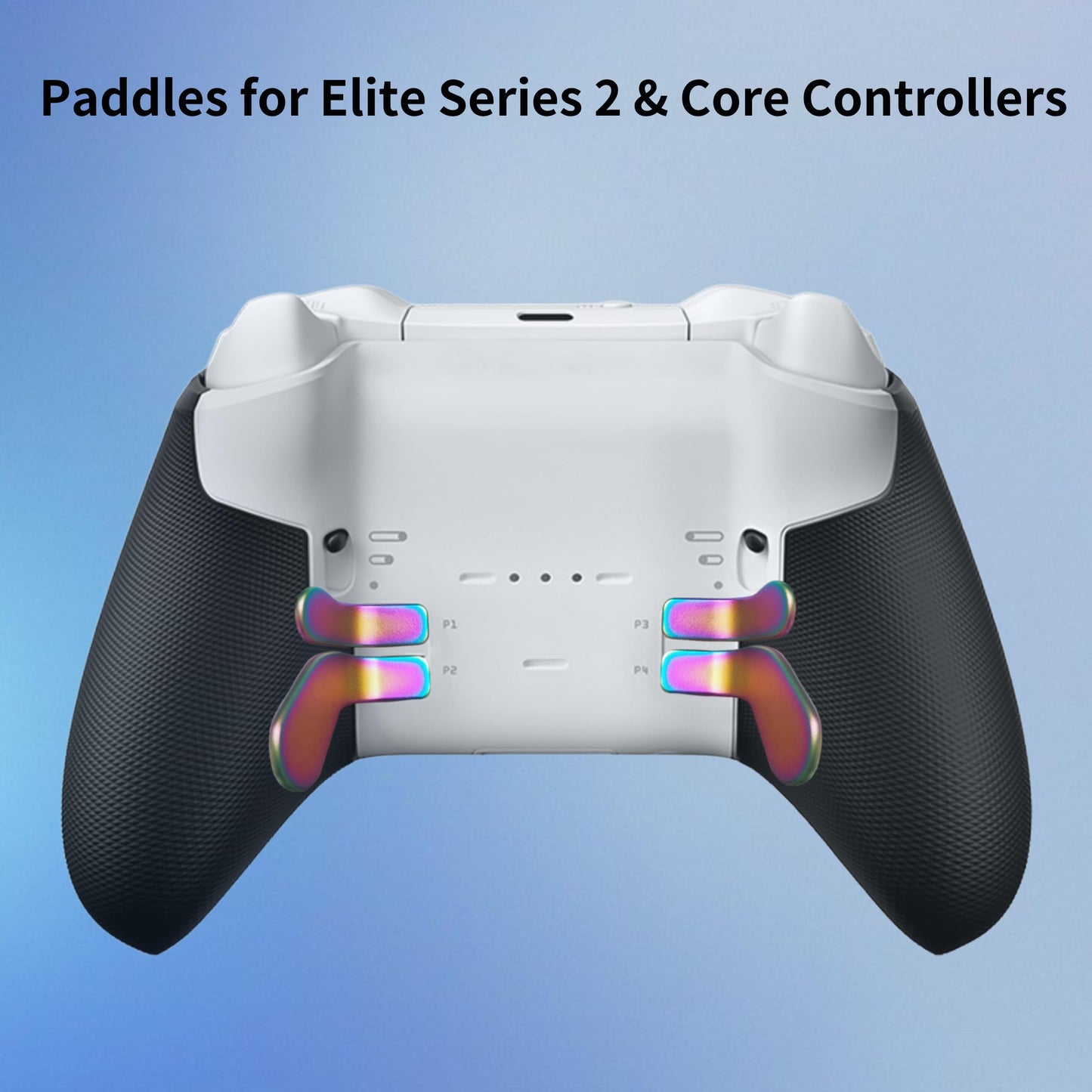 Elite Series 2 Gaming Controller Accessories Kit with Thumbsticks, D-Pads, Paddles, Trigger Buttons for Elite Series 2 Core (Rainbow)
