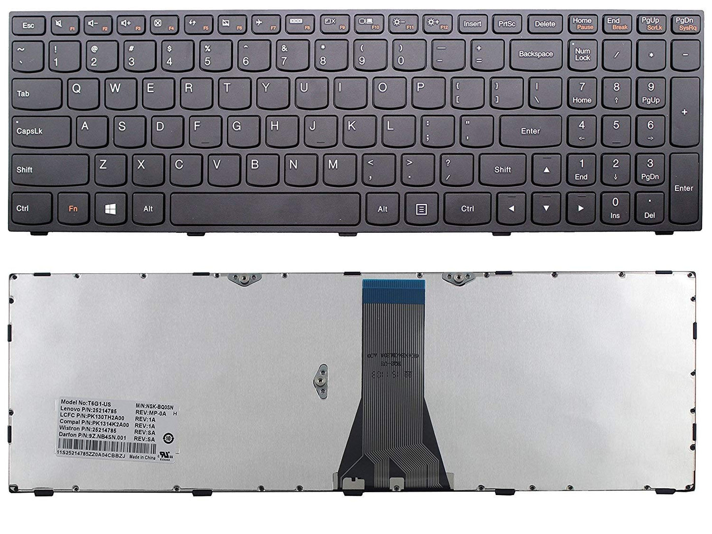 wangpeng® New Black US Laptop Keyboard for Lenovo Z70 Z70-80 US English Keyboard