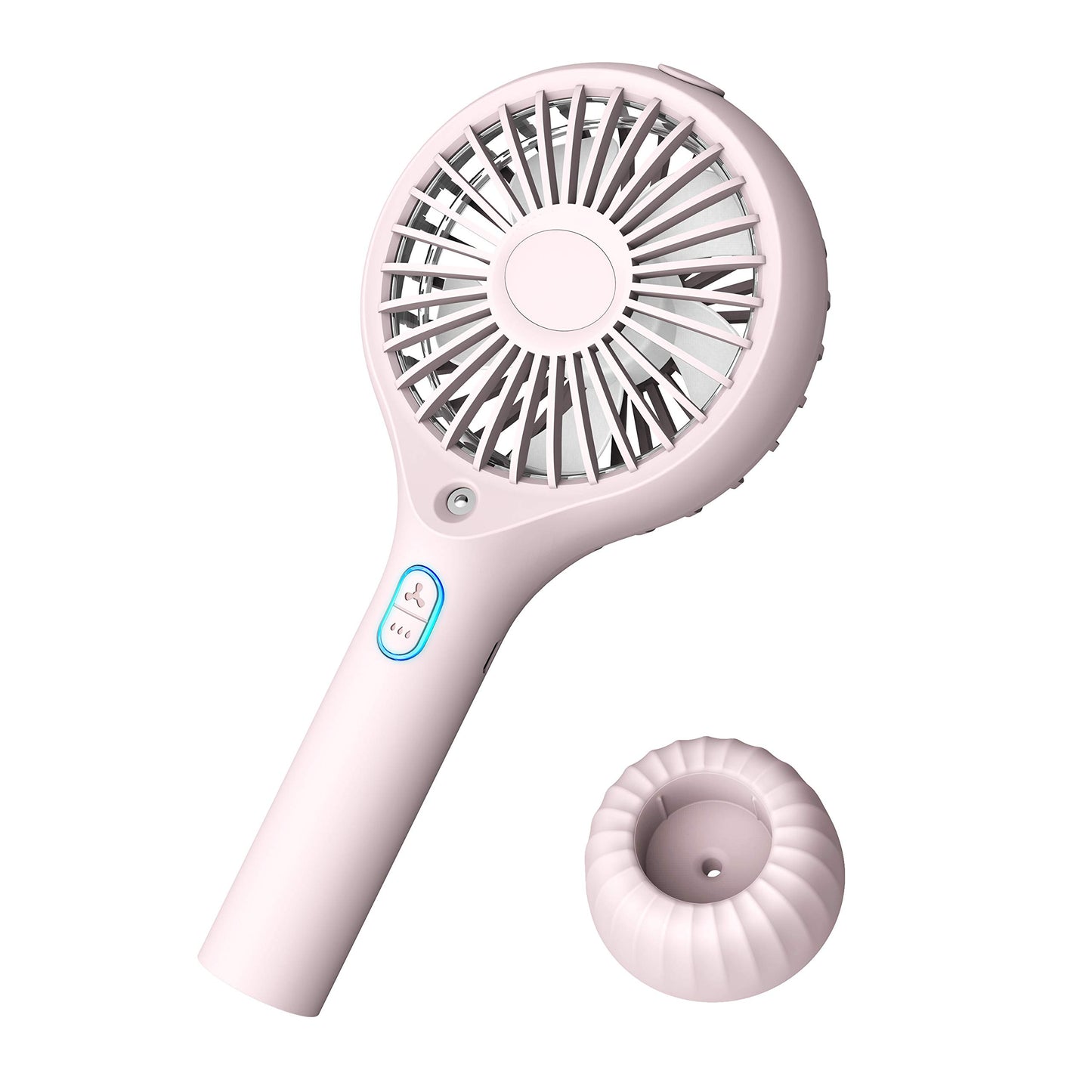 OKUT Mini Handheld Fan Personal Cooling Fan with 2100mAh USB Rechargeable Battery 3-9 Working Hours Battery Fan Folding USB Desk Fan Small Portable