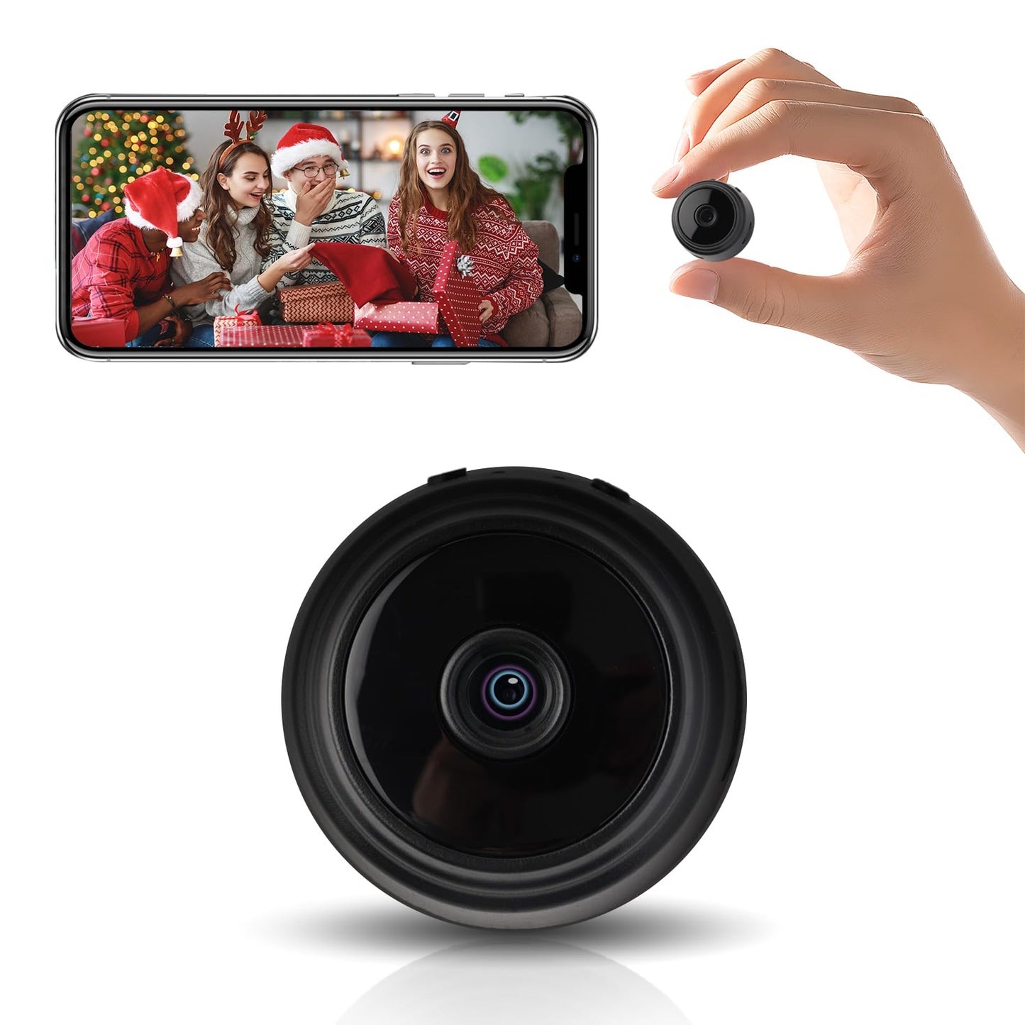 mini Camera Hidden Cameras -Nanny Cam -WiFi Wireless -1080P HD Security Camera-Best Cameras for Surveillance-Surveillance Camera with Motion Detection
