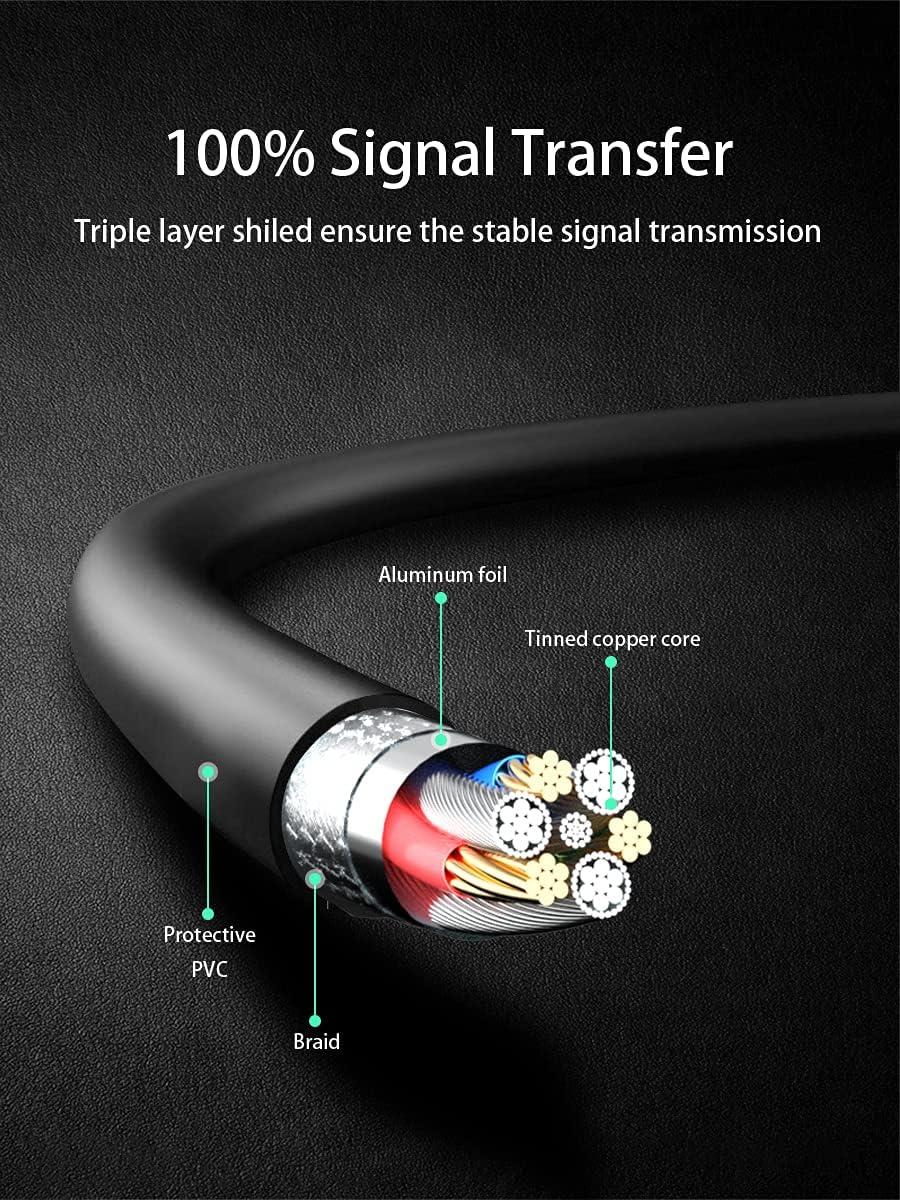 10FT Long PS4 Charger Cord for Xbox One Controller,PS4 Charging Cable,Micro USB Cable for Xbox One S/X Slim Elite Controller,Dualshock 4 Data Cord