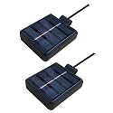 Solar Lantern Light Replacement Top ,LED Solar Panel Lantern Lid Lights Replacement Part for Outdoor Flower DIY Solar Flower Lights Garden Patio Decor