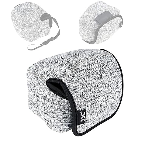 JJC Dark Gray Neoprene Mirrorless Camera Pouch Case Bag, Ultra Lightweight Elastic Comfortable, Z50 Case, Z FC Pouch, Water Resistant, 143x120x110mm