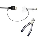 Patented Pre-Assembled Adapter Ties - Anti-Theft Cable Locks for Tools, Dongles, Tethers, Computer adapters. Steel Cable, Security Lock, Easy
