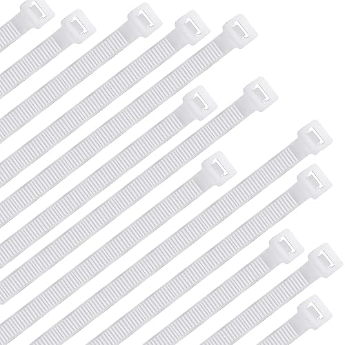 30Pcs Cable Zip Ties 350 x 4.8mm / 14 x 0.19 Inch Self-Locking Nylon Tie,50LBS Tensile Strength,Wraps Cord Management,Plastic Heavy Big Wire Toes