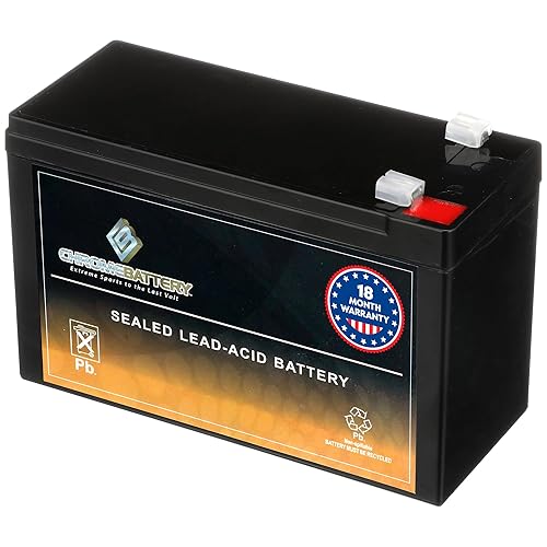 Chrome Battery 12V 7AH SLA Rechargeable Replacement Battery Compatible with UPS Back Up, Fish Finder, Electric Scooter, Go Kart, Quad, and More: 5.94…