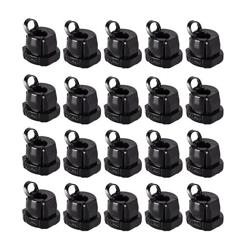 Fielect 60Pcs Round Cable Wire Strain Relief Bush Grommet 6N-4 Strain Relief Bushing Electric Cable Protection Cord Buckle