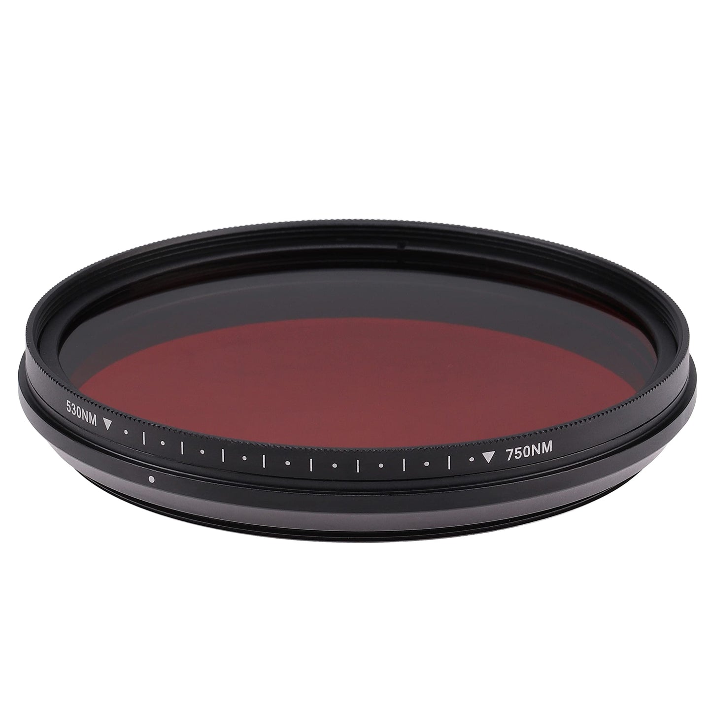 Fotga 72mm Six-in-One Adjustable Variable Infrared Filter IR Pass X-Ray Lens Filter 530nm to 650nm 680nm 720nm 750nm Lens Filter for DSLR Camera