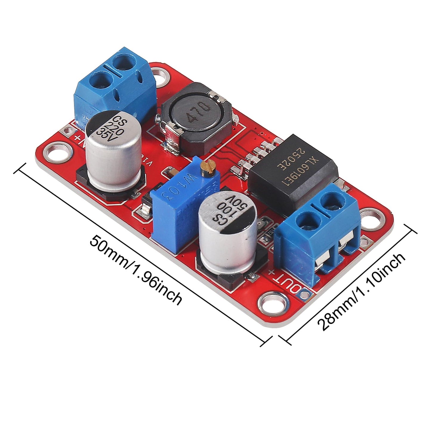JUZITAO 6PCS XL6019 DC to DC Boost Converter 5A High Power Current Step Up 5V 6V 12V 24V 3-35V to 5-40V Boost Buck Adjustable Voltage Regulator Power…