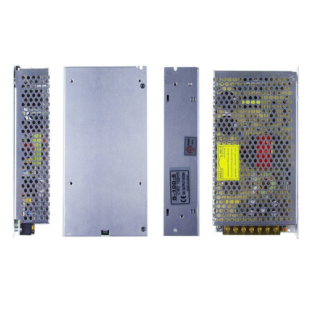 ALITOVE 5V 20A Power Supply Adapter AC to DC Converter 5 Volt 20 Amp Transformer LED Driver for DC5V Device WS2812B WS2811 LED Strip Pixel Light CCTV…