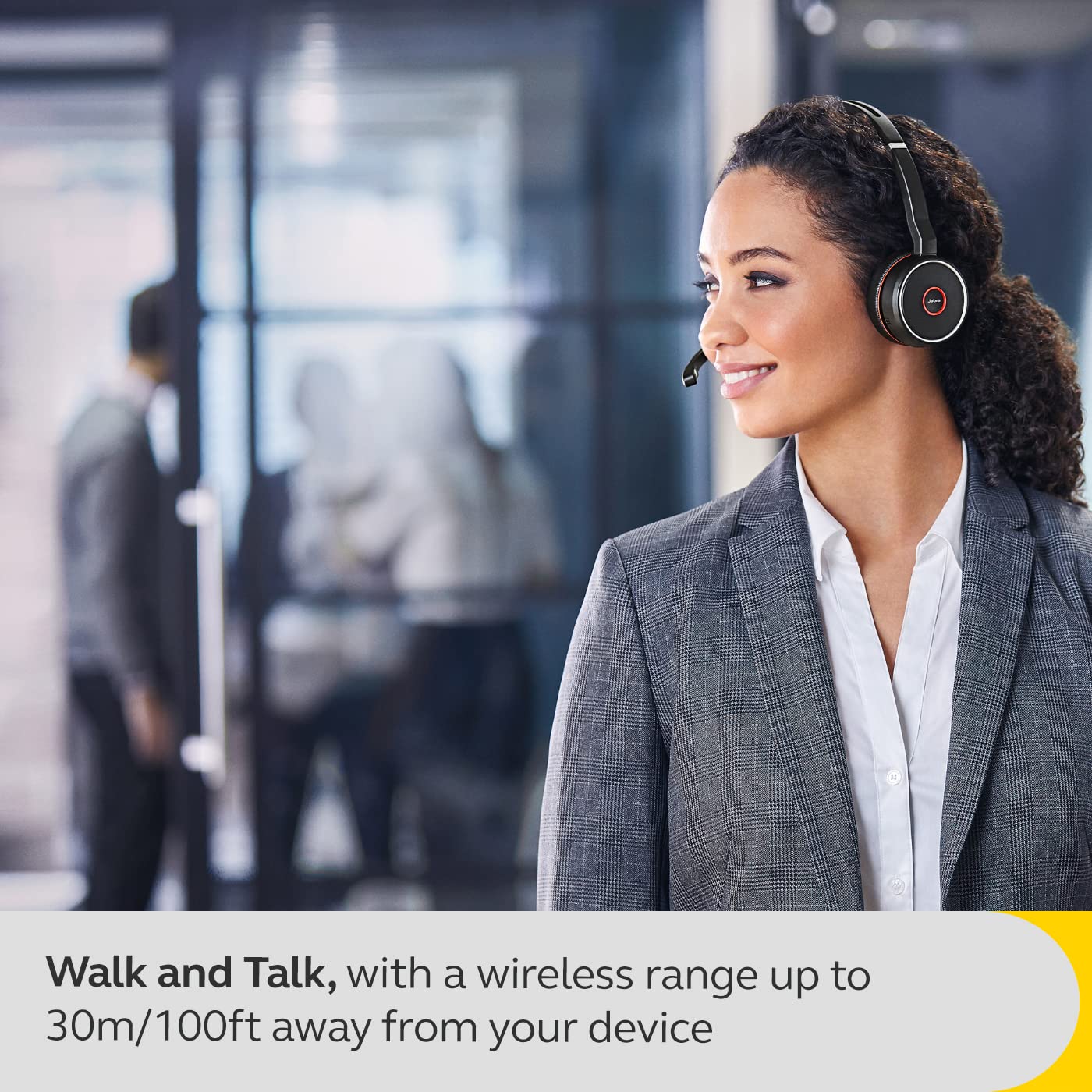 Jabra Evolve 75 SE, Link380a UC Stereo, SME- Bluetooth Headset with Noise-Cancelling Microphone, Long-Lasting Battery and Dual Connectivity - Works…