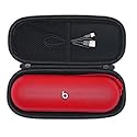 Hard Carrying Case for Beats Pill 2024 Bluetooth Speaker,Shockproof Protective Travel Case with Mesh Pocket for New Beats Pill and Accessories,Black