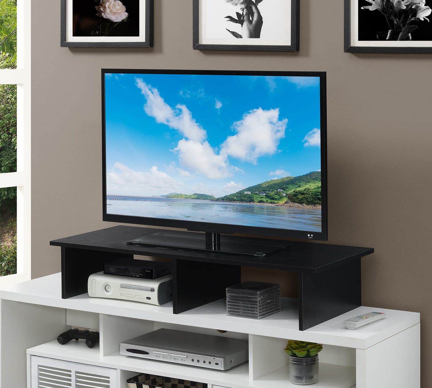 Convenience Concepts Designs2Go TV/Monitor Riser for TVs up to 46 Inches, Black