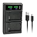 Kastar LTD2 USB Battery Charger Replacement for Canon LP-E12 LPE12 Battery, Canon LC-E12 LC-E12E Charger, Canon EOS 100D, EOS M, EOS M2, EOS M10, EOS
