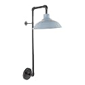 Wall Sconce; Metal Wall Lamp with Bronze Finish andShade - Light Fixture for Modern Home Decor