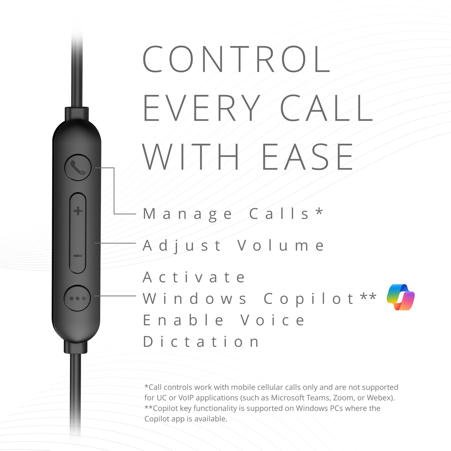 Kensington H950 EQ USB-C/USB-A On-Ear Headset with Noise-Cancelling Mic, Flip-to-Mute, in-Line Controls, Microsoft Teams & Zoom Compatible (K97468WW)