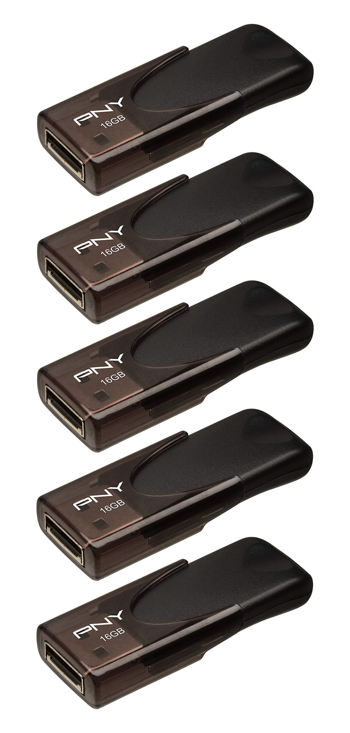 PNY 16GB Attaché 4 USB 2.0 Flash Drive 5-Pack