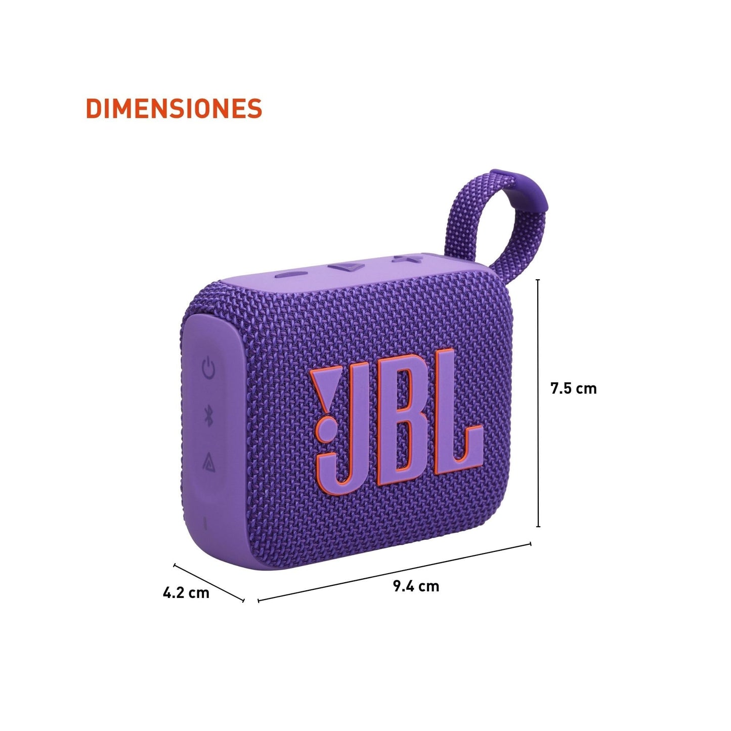 JBL JBLGO4PURAM-Z Go 4 Portable Bluetooth Speaker, Purple - Certified Refurbished