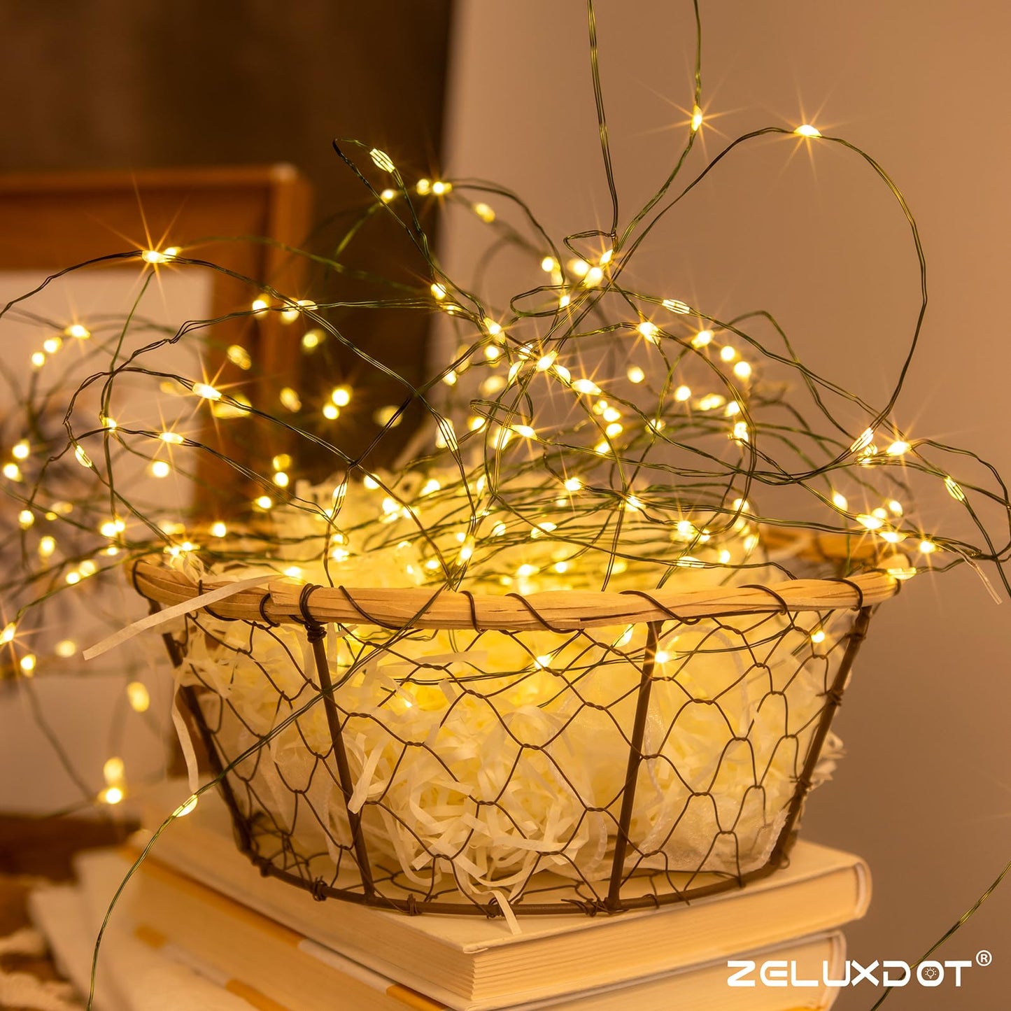 ZELUXDOT Fairy Lights Plug in,400FT 1200LEDs Waterproof Led String Lights,8 Modes Remote Twinkle Light for Outdoor Indoor Christmas Wedding Birthday