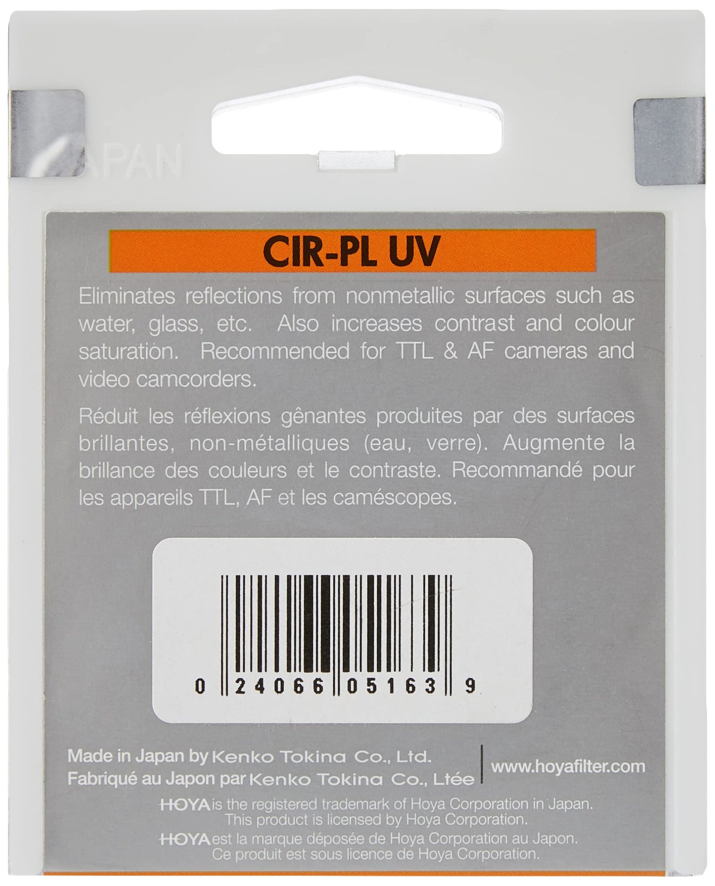 Hoya Circular Polarizer Filter (HRT CIR-PL UV) - 52mm Polarizing Filter with UV Absorbing Glass, High-Rate Transparency Film for Camera Lens