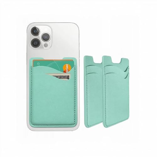 F&N Trading Inc Phone Card Holder for Back of Phone - Stick-On Wallet Pouch for iPhone, Android, and Most Smartphones - Holds ID and Credit Cards