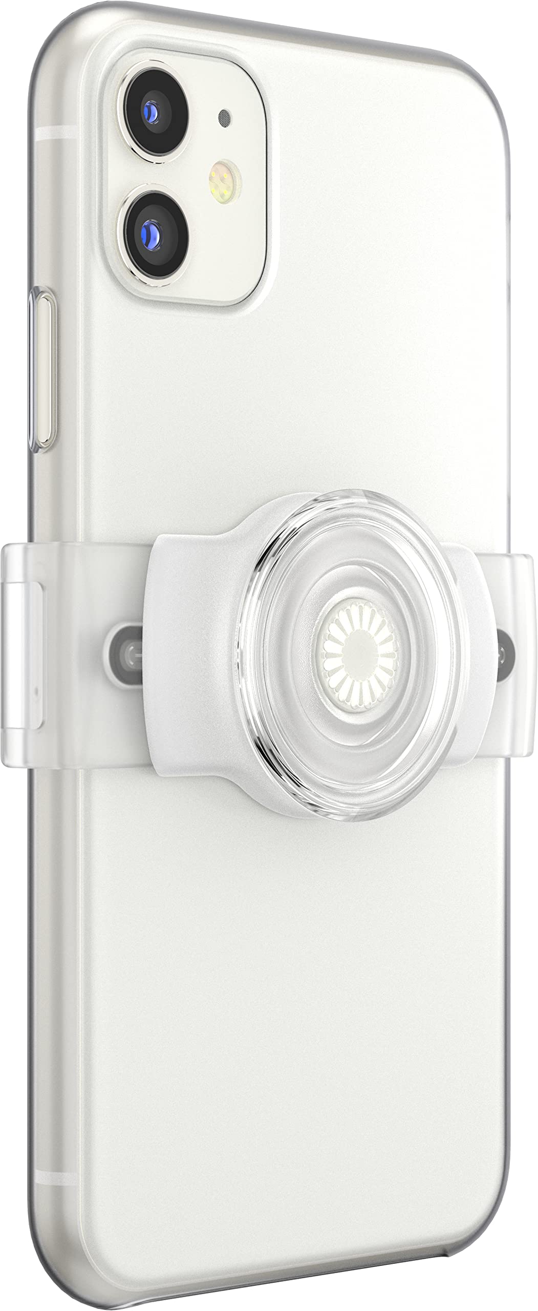 PopSockets Phone Grip & Slide Stretch, Clear - White and Clear