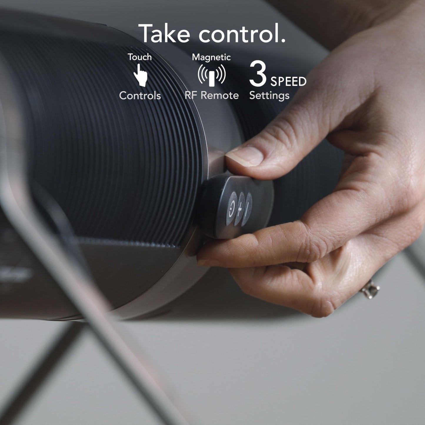 Vornado Airbar 6 Tower Fan and Horizontal Air Circulator with Remote Control, 44-Inch, 3 Speed Settings, Multi-Directional Airflow, Touch Control