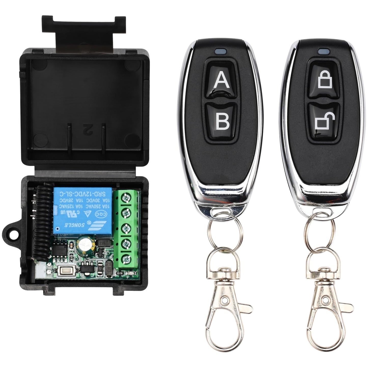 Access Control System Kit with Remote - 600lbs Holding Force Fail-Safe Electromagnetic Lock, Metal Keypad, 12V Power Supply, Exit Button & Doorbell