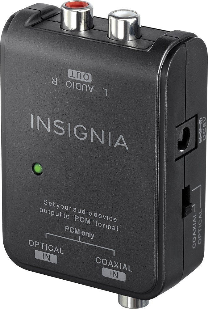 Insignia Optical/Coaxial Digital-to-Analog Converter - Black