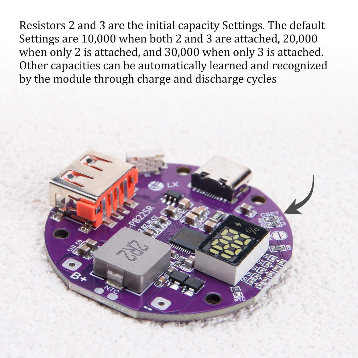 ZORZA 1Pcs 22.5W Buck Boost Board Fast Charging Module with Power Control for Single Series 3.7V Lithium Battery Broad 3-20V Input Range Automatic…
