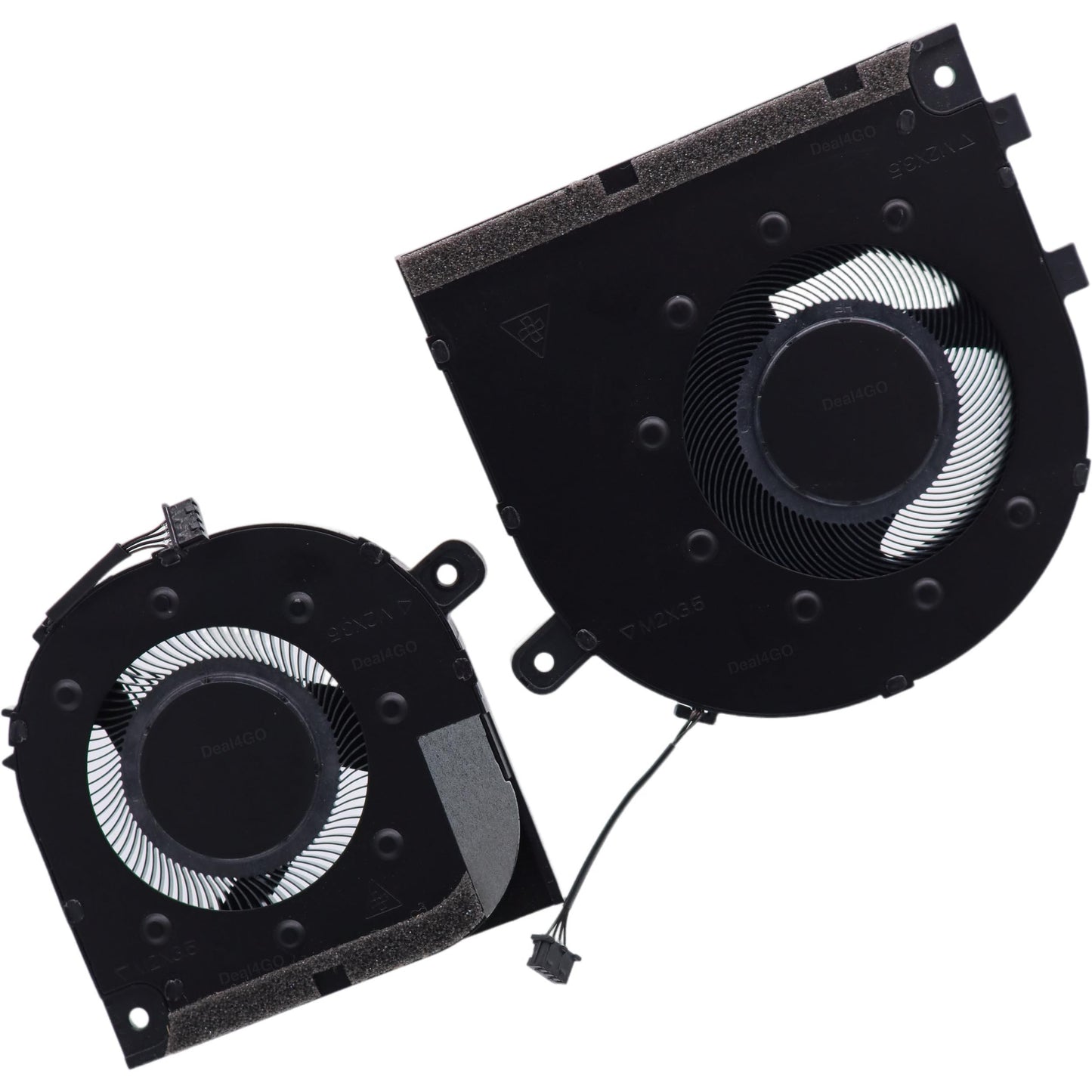 Deal4GO CPU & GPU Graphics Cooling Fan N09634-001 N09635-001 Replacement for HP 15-EW 15-EY 15T-EW 15Z-EY 15-EW0023DX 15-EY1157NR, Silver