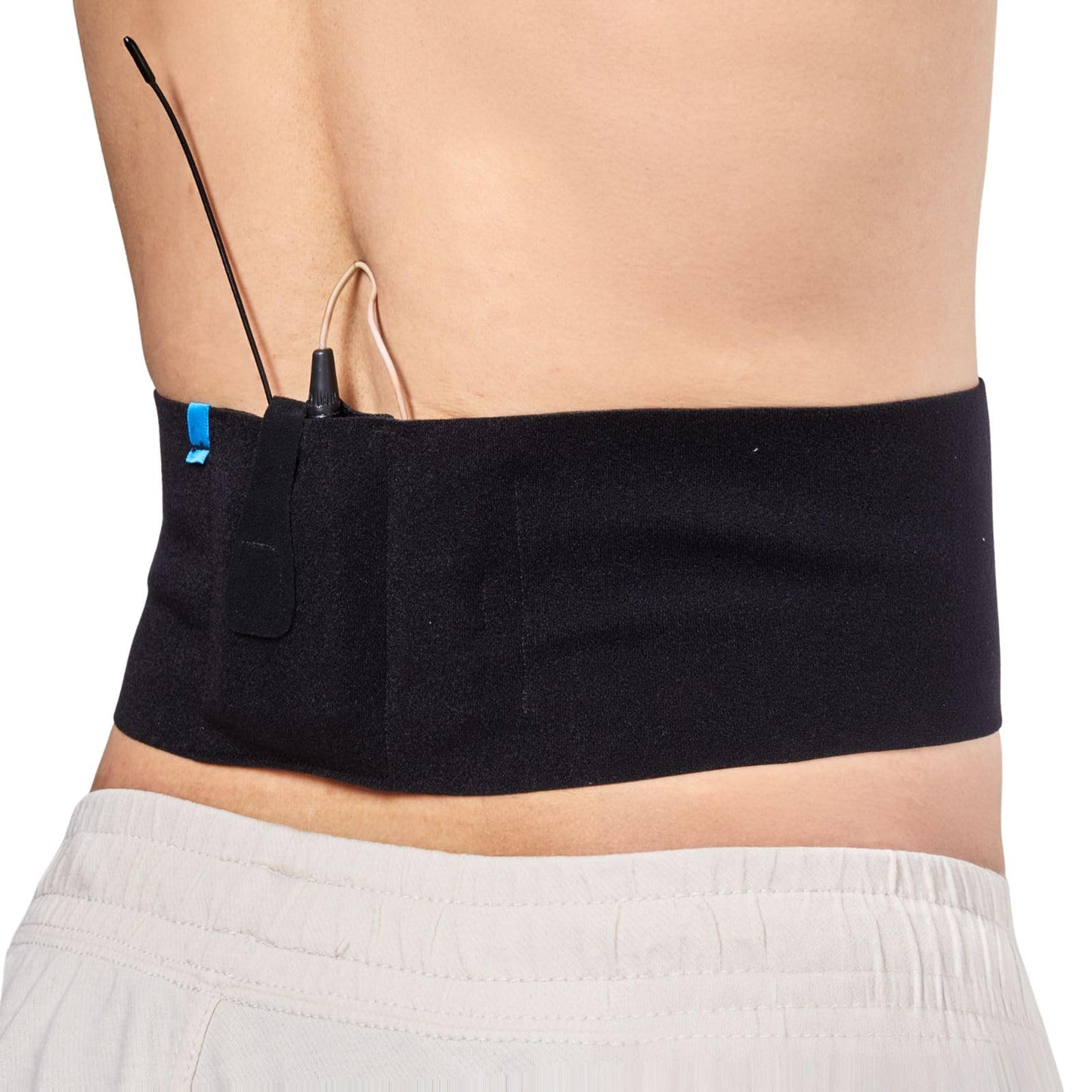 Microphone Belt - Stretchy & Breathable Mic Belts for Theatre, Durable Mic Pack Belt with Secure Pouch, Compatible with Various Microphone Bags